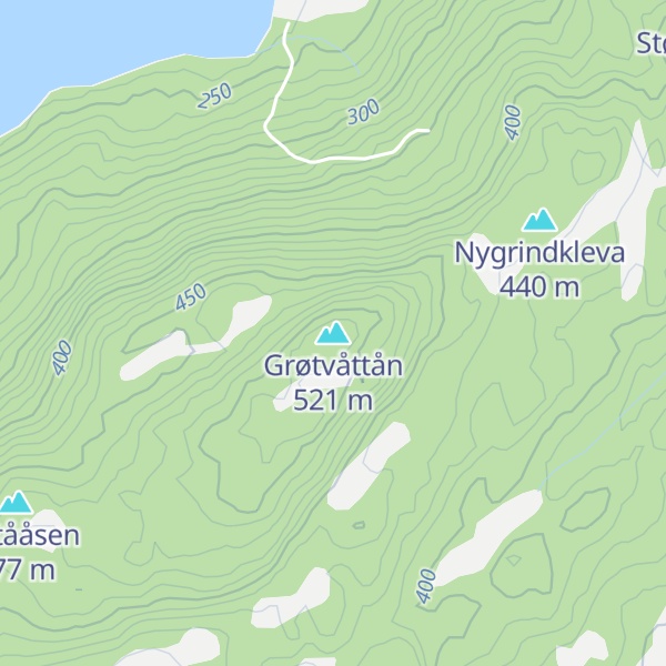 Map of Grøtvåttån
