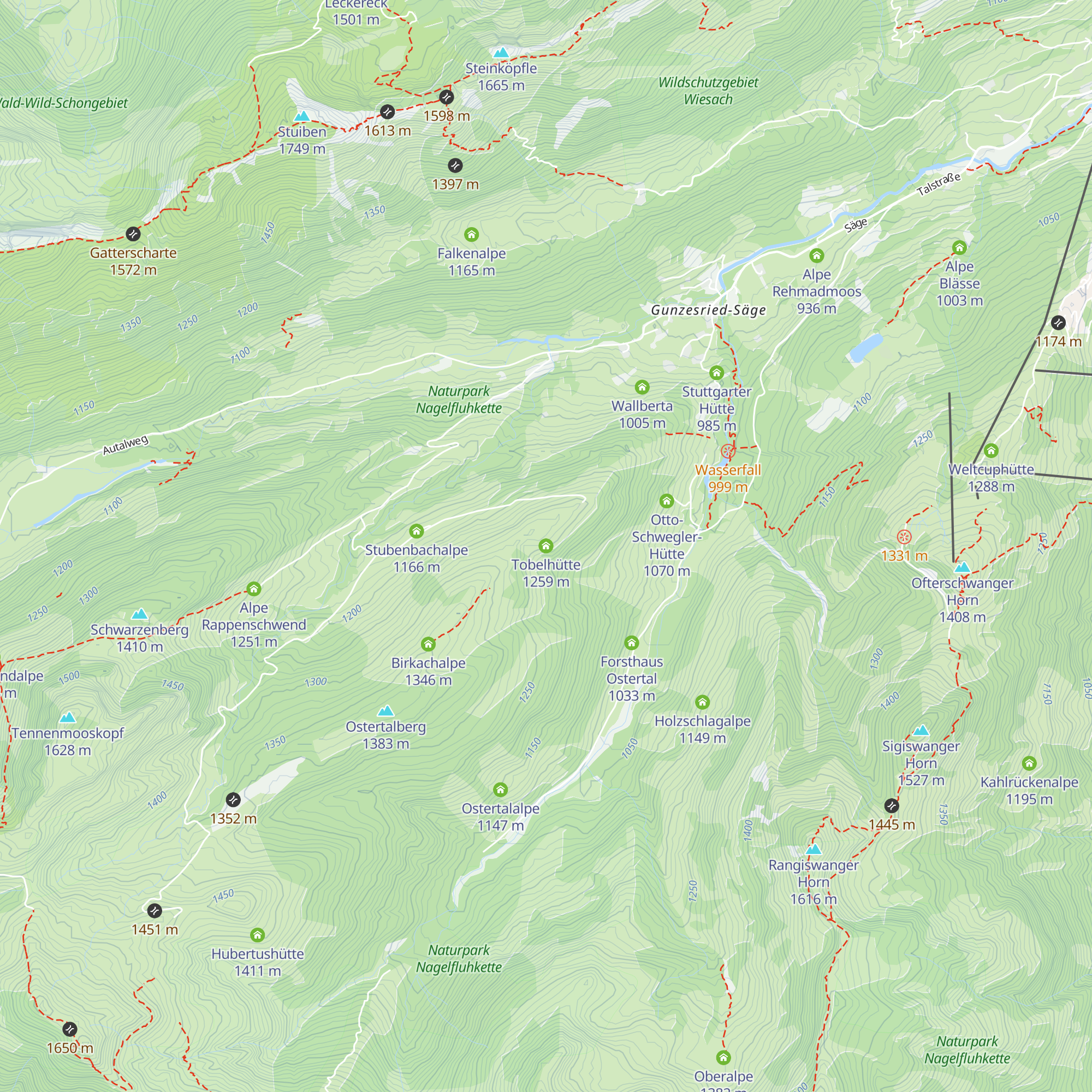 Tobelhütte map