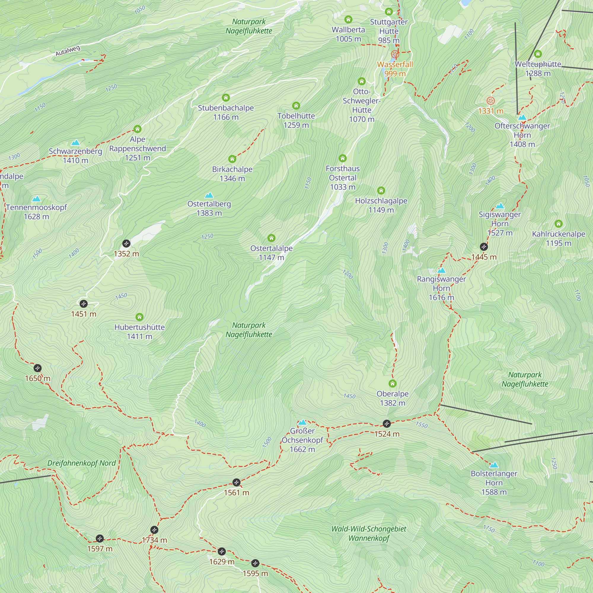 Unteralpe map