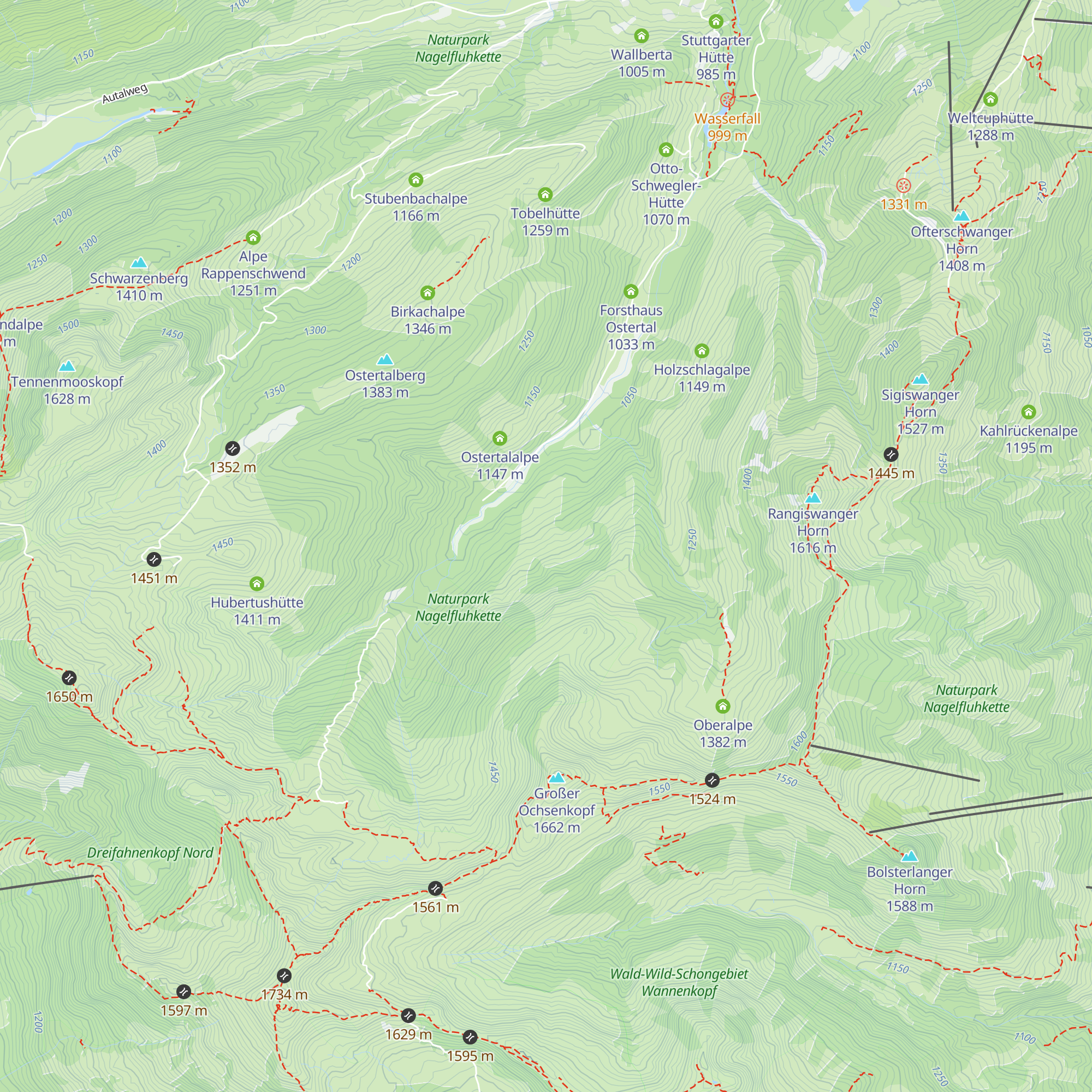Unteralpe map