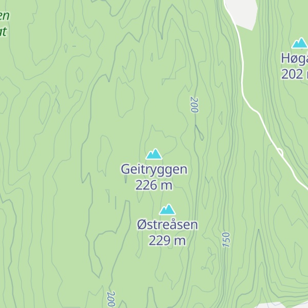 Map of Geitryggen