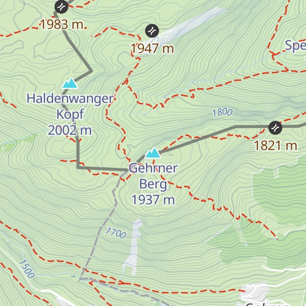 Map of Gehrner Berg