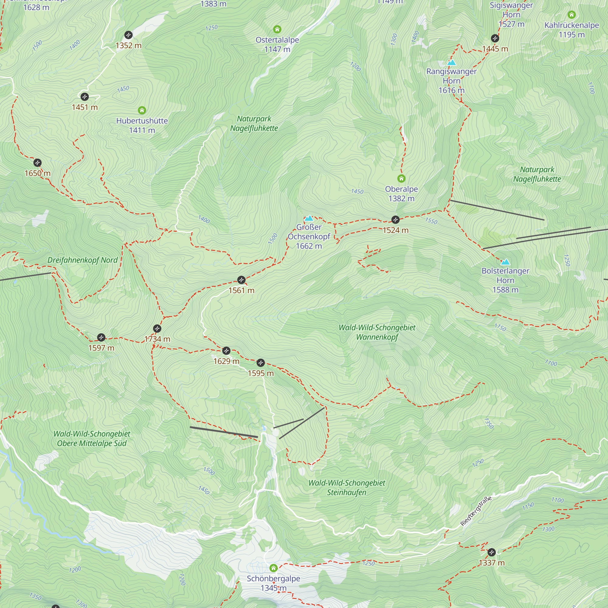Obere Bolgenalpe map
