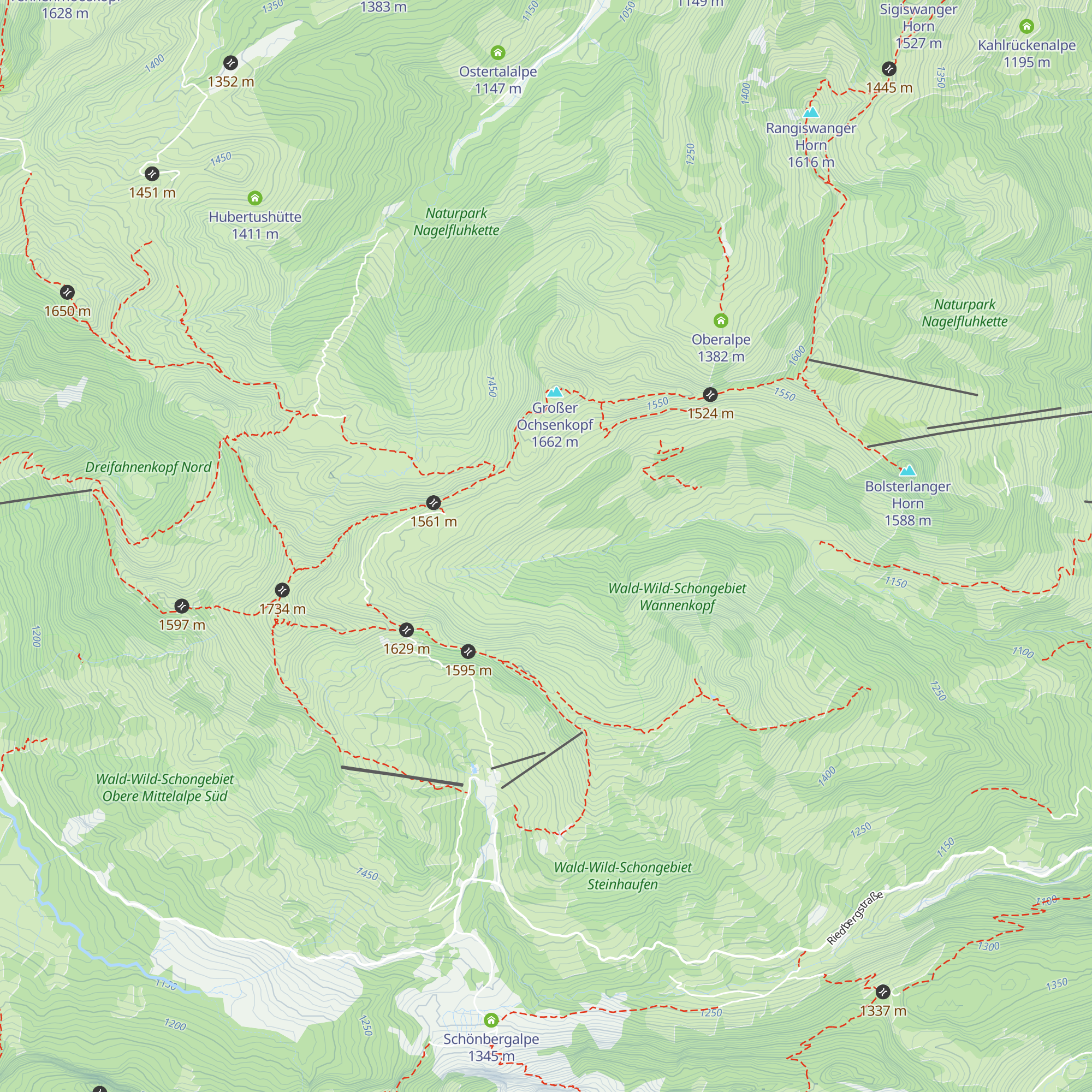 Obere Bolgenalpe map