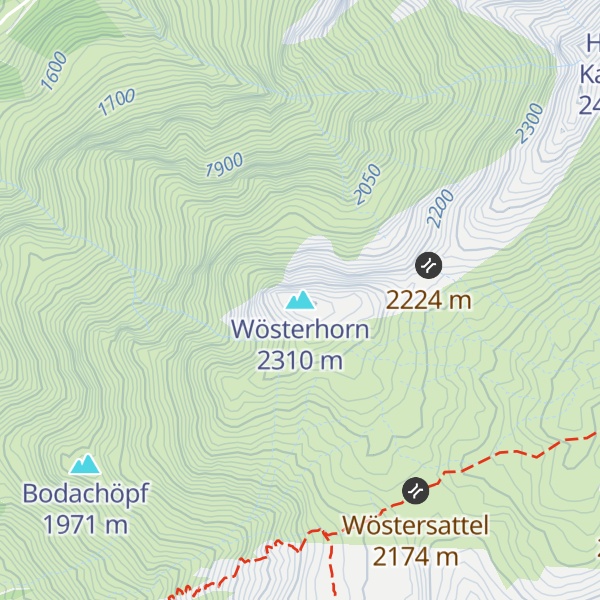 Map of Wösterhorn