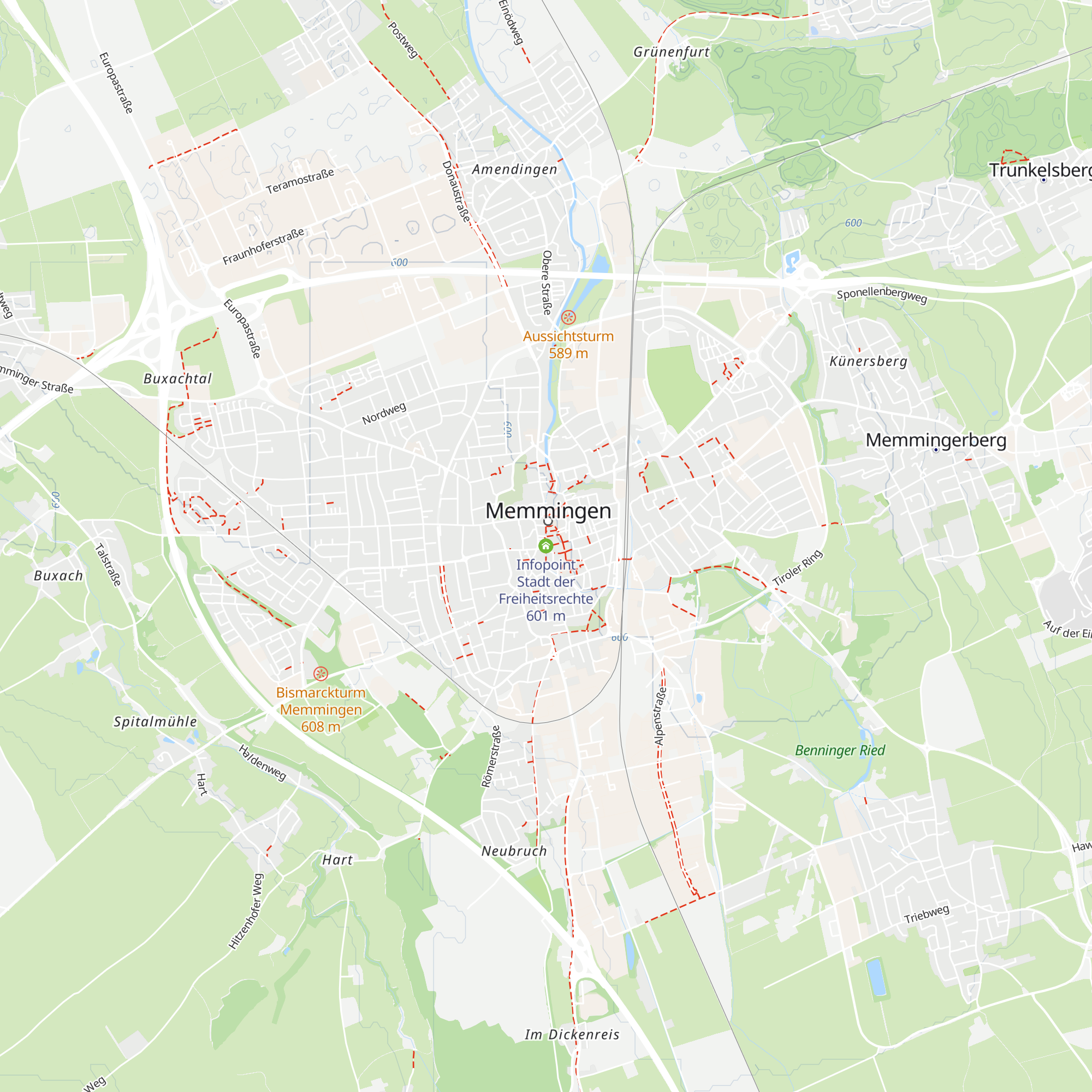 Infopoint Stadt der Freiheitsrechte map