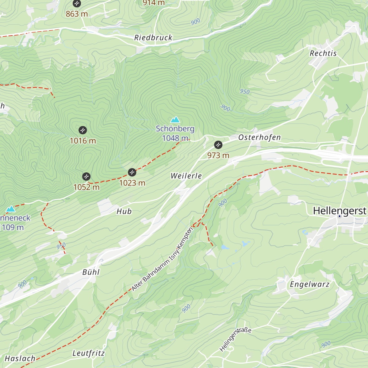 St. Wendelin map