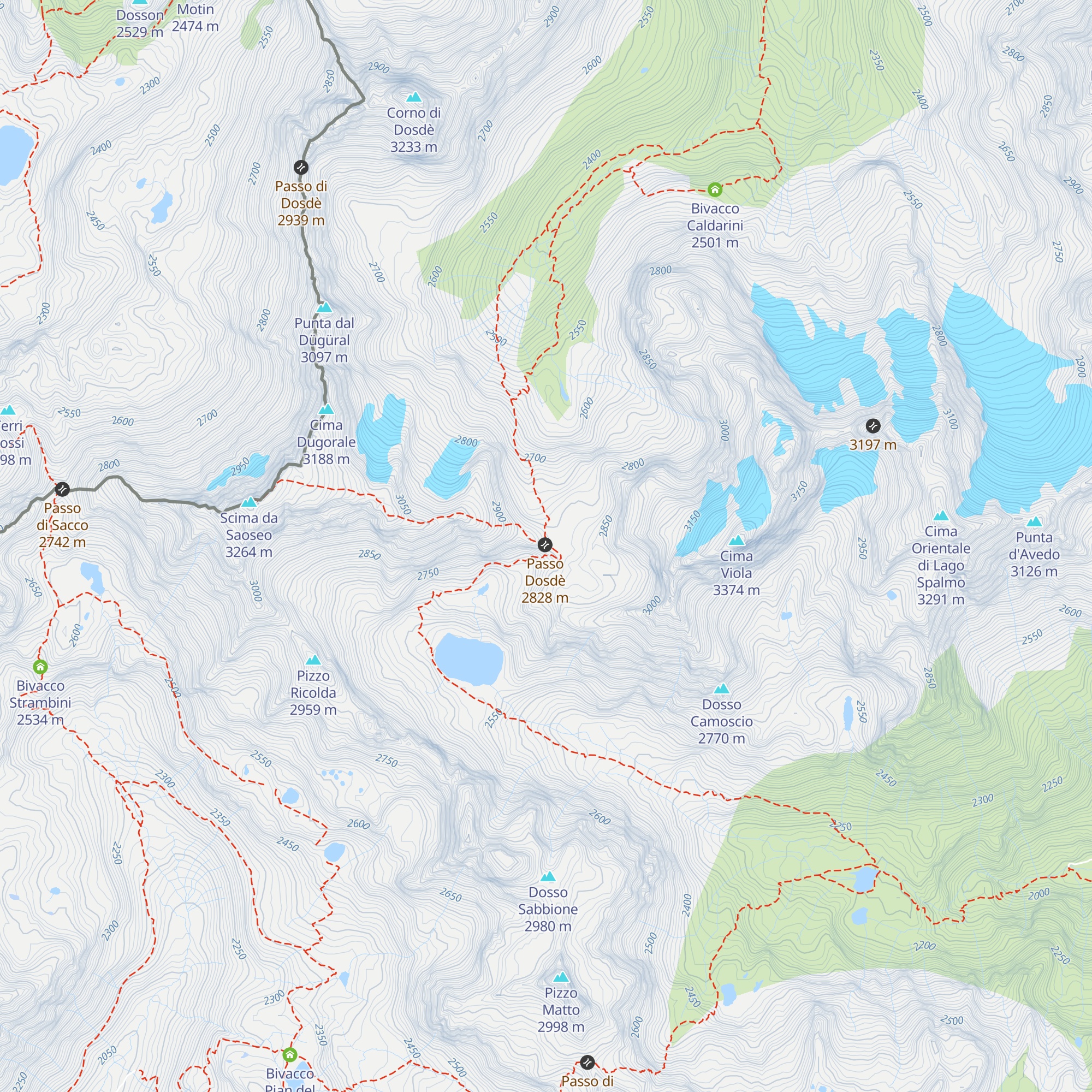 Capanna Dosdè map
