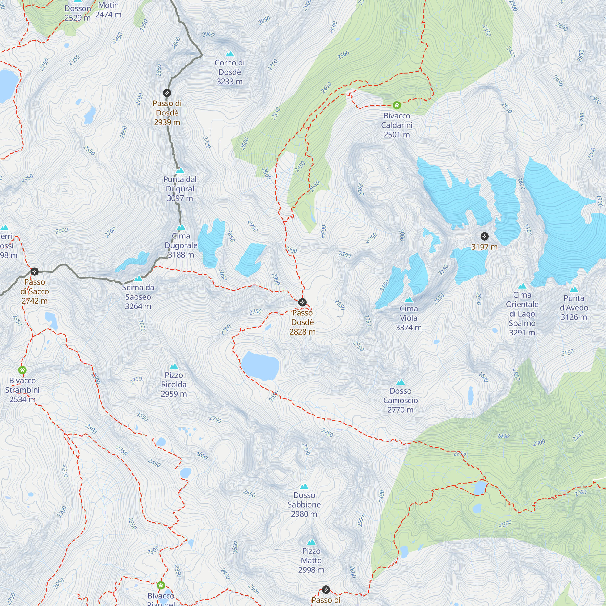 Capanna Dosdè map