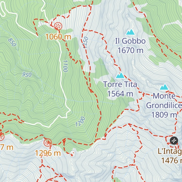 Map of Capanna Garnerone