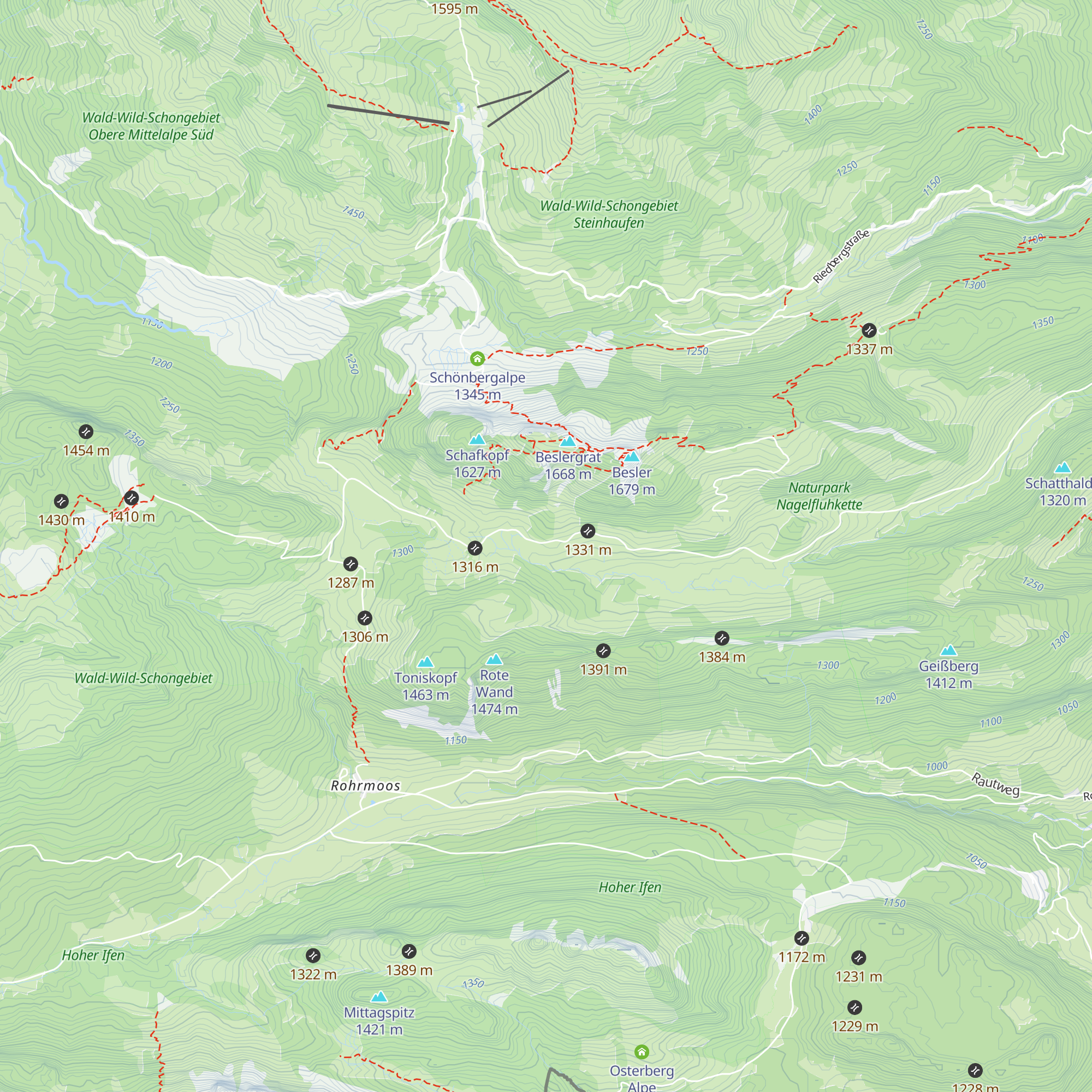 Freyburger Alpe map