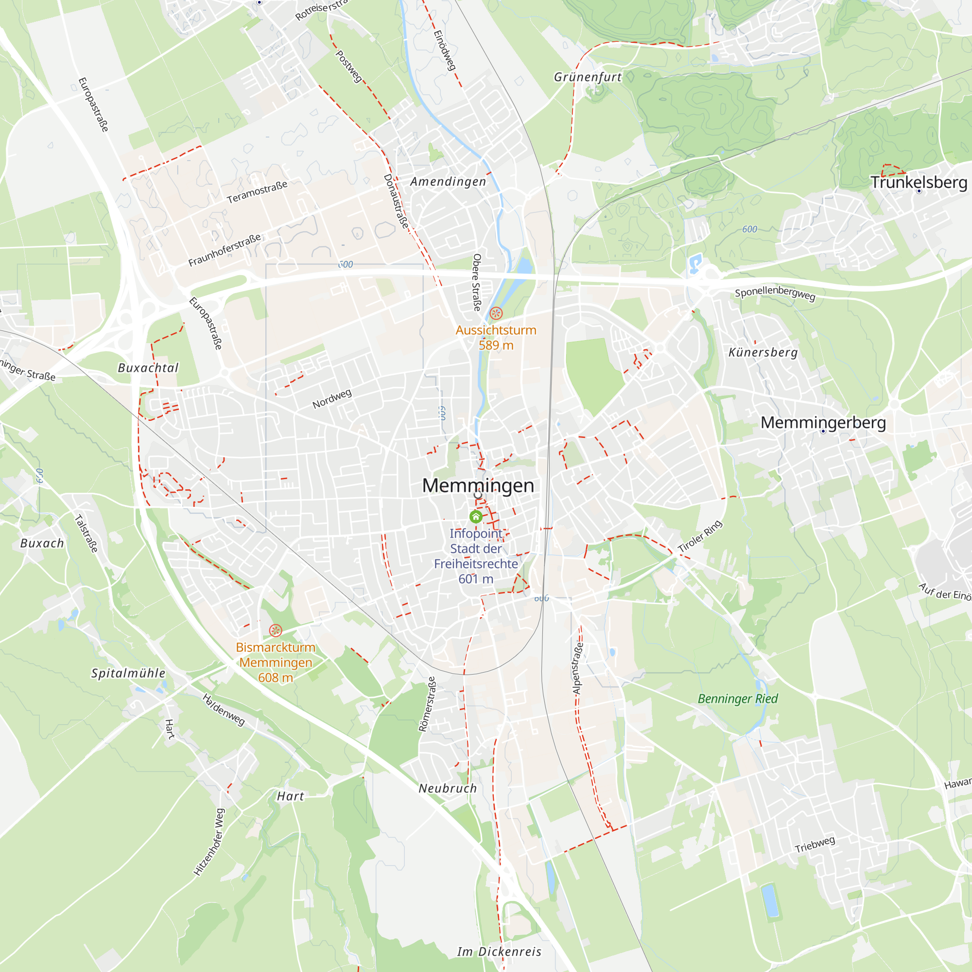 Stadtinformation map