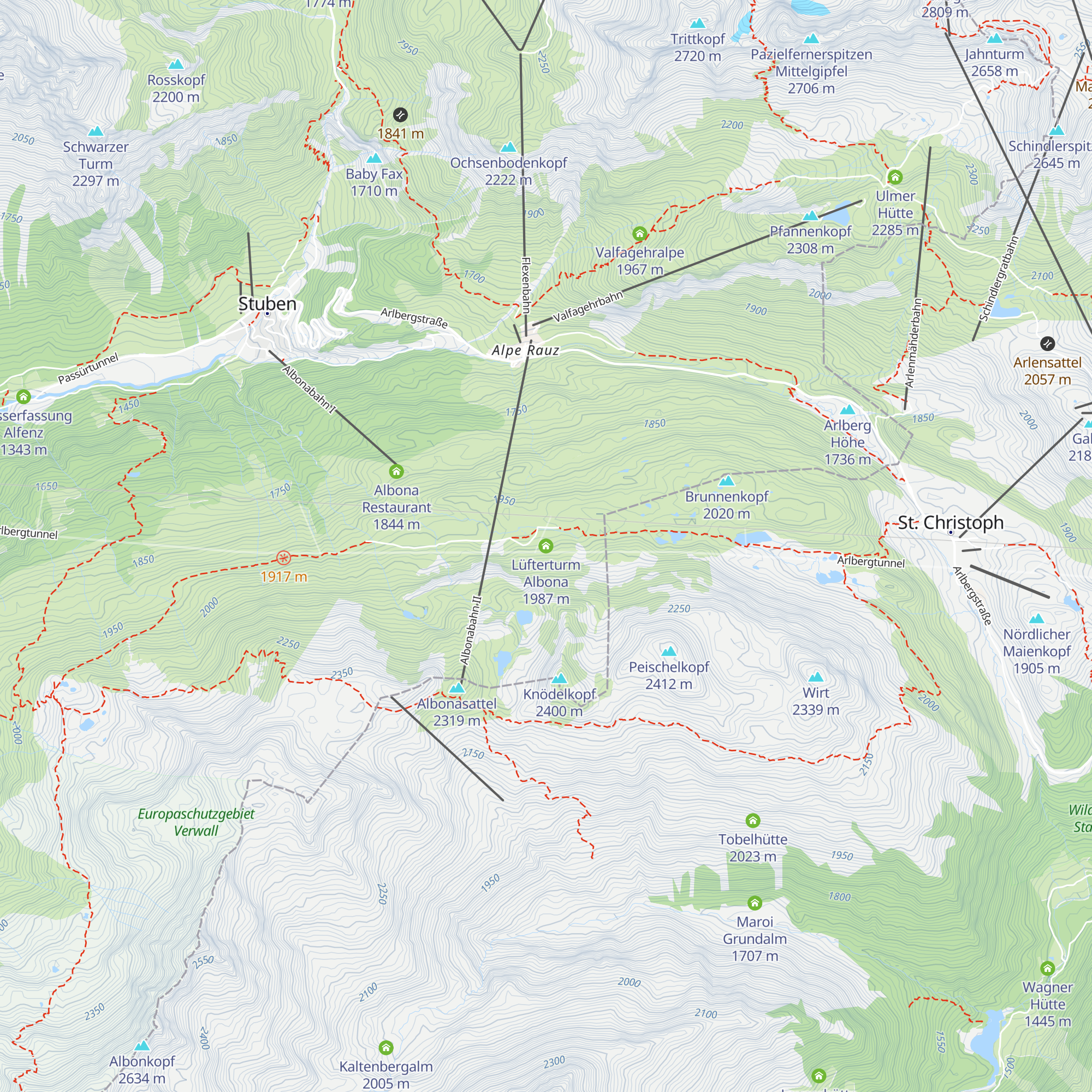 Lüfterturm Albona map