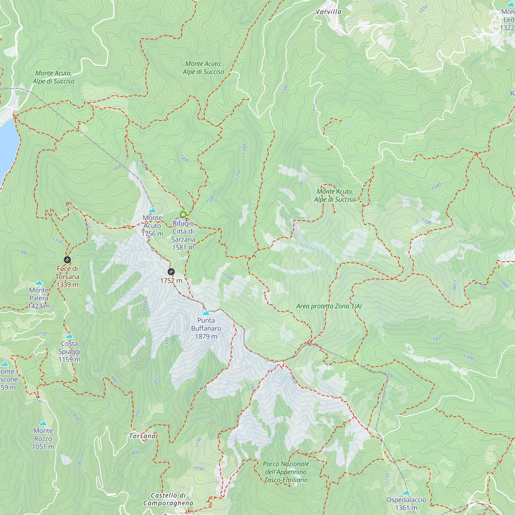 Bivacco Ghiaccioni map