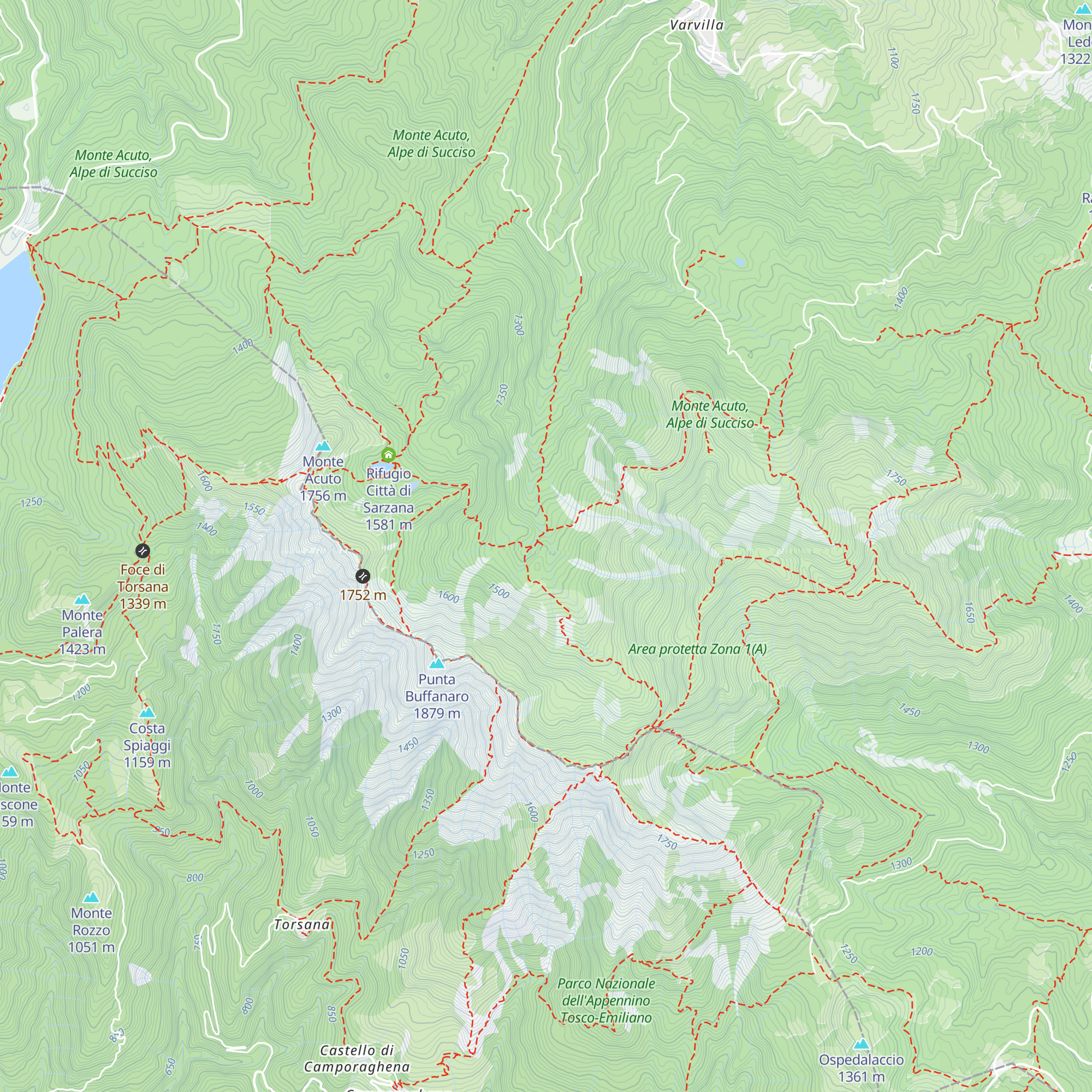Bivacco Ghiaccioni map