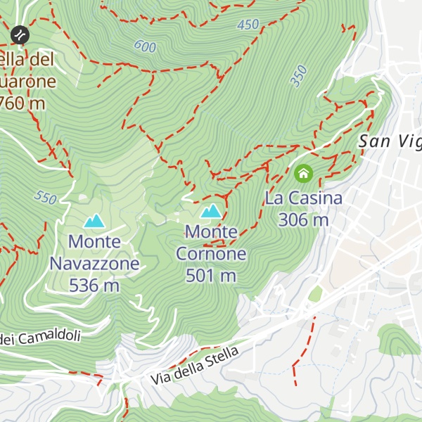 Map of Monte Cornone