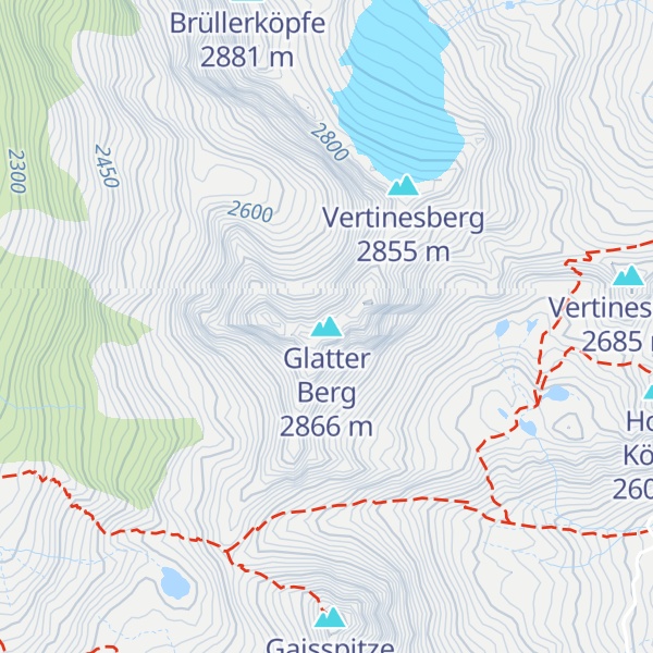 Map of Glatter Berg