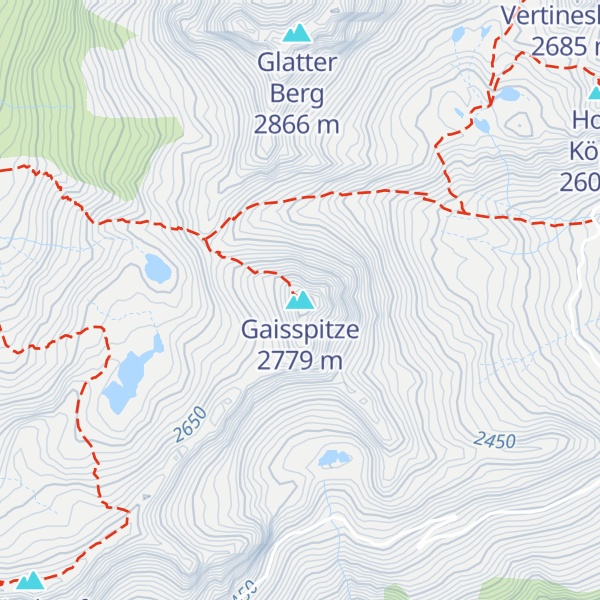 Map of Gaisspitze