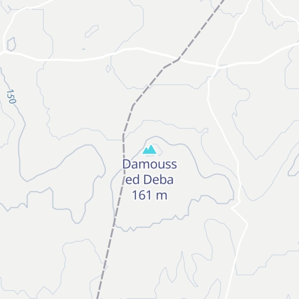 Map of Damouss ed Deba