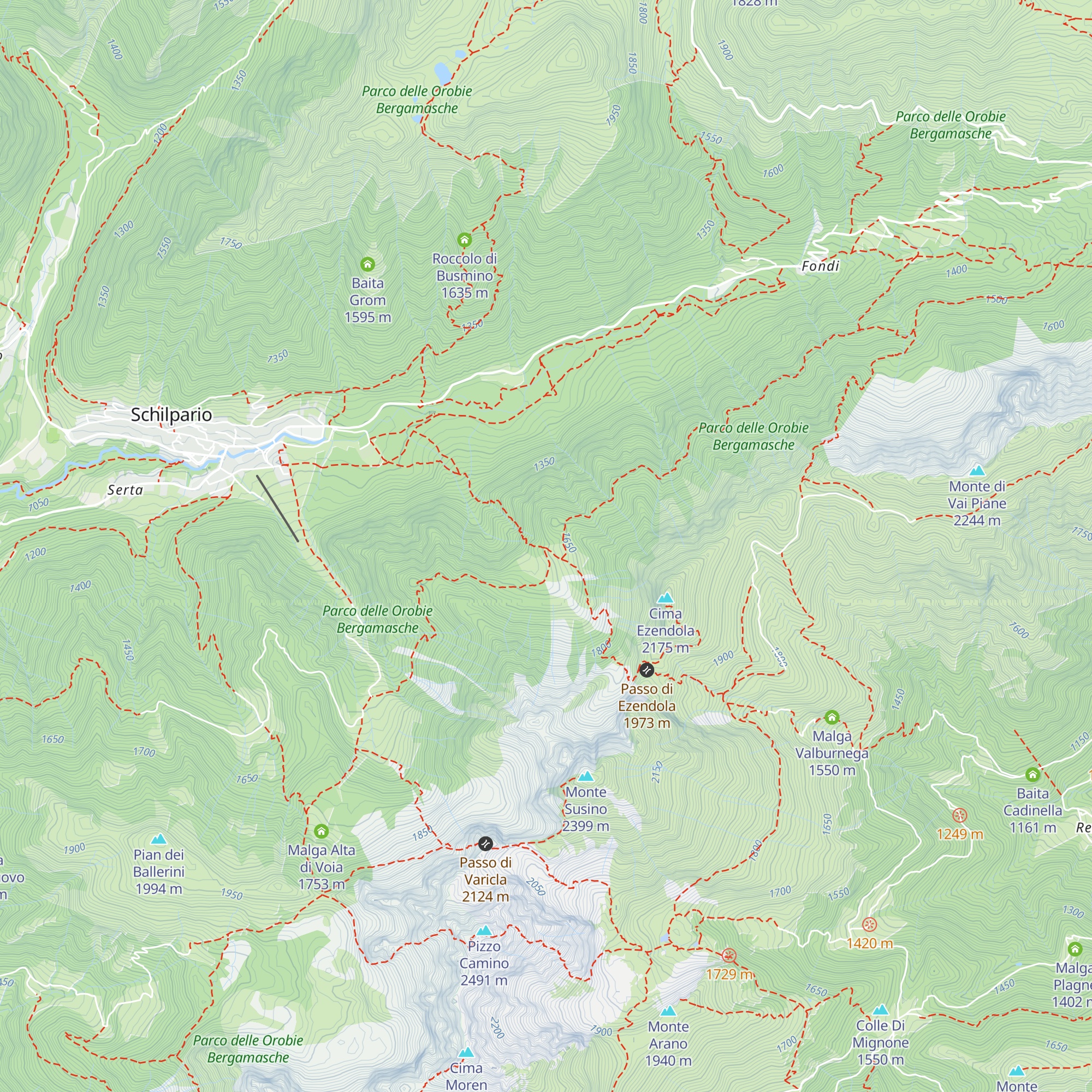 Baita Ezendola map