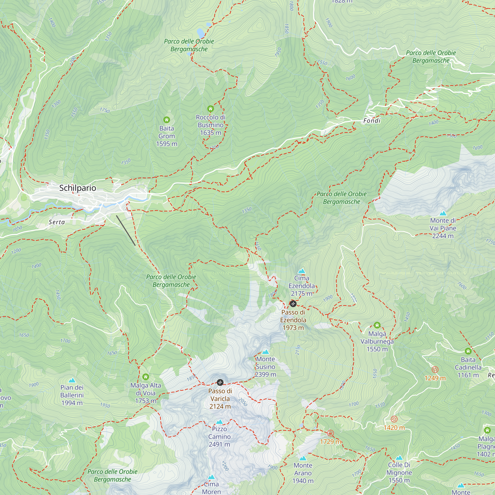 Baita Ezendola map