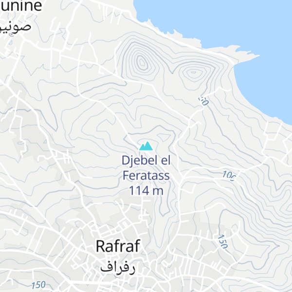 Map of Djebel el Feratass