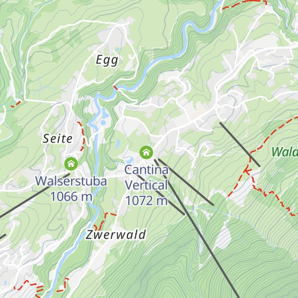 Map of Restaurant Café Kanzelwand