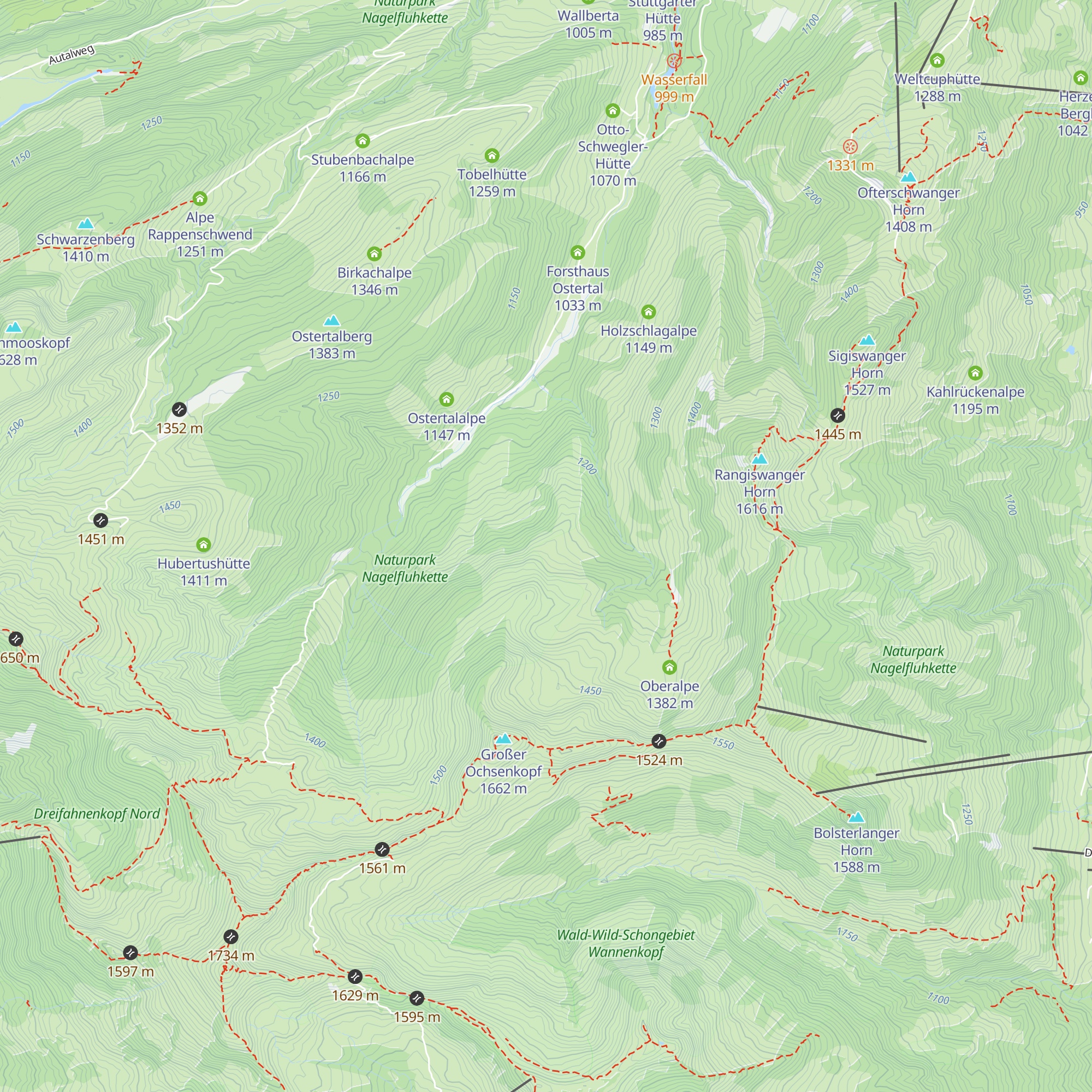 Mitteralpe map