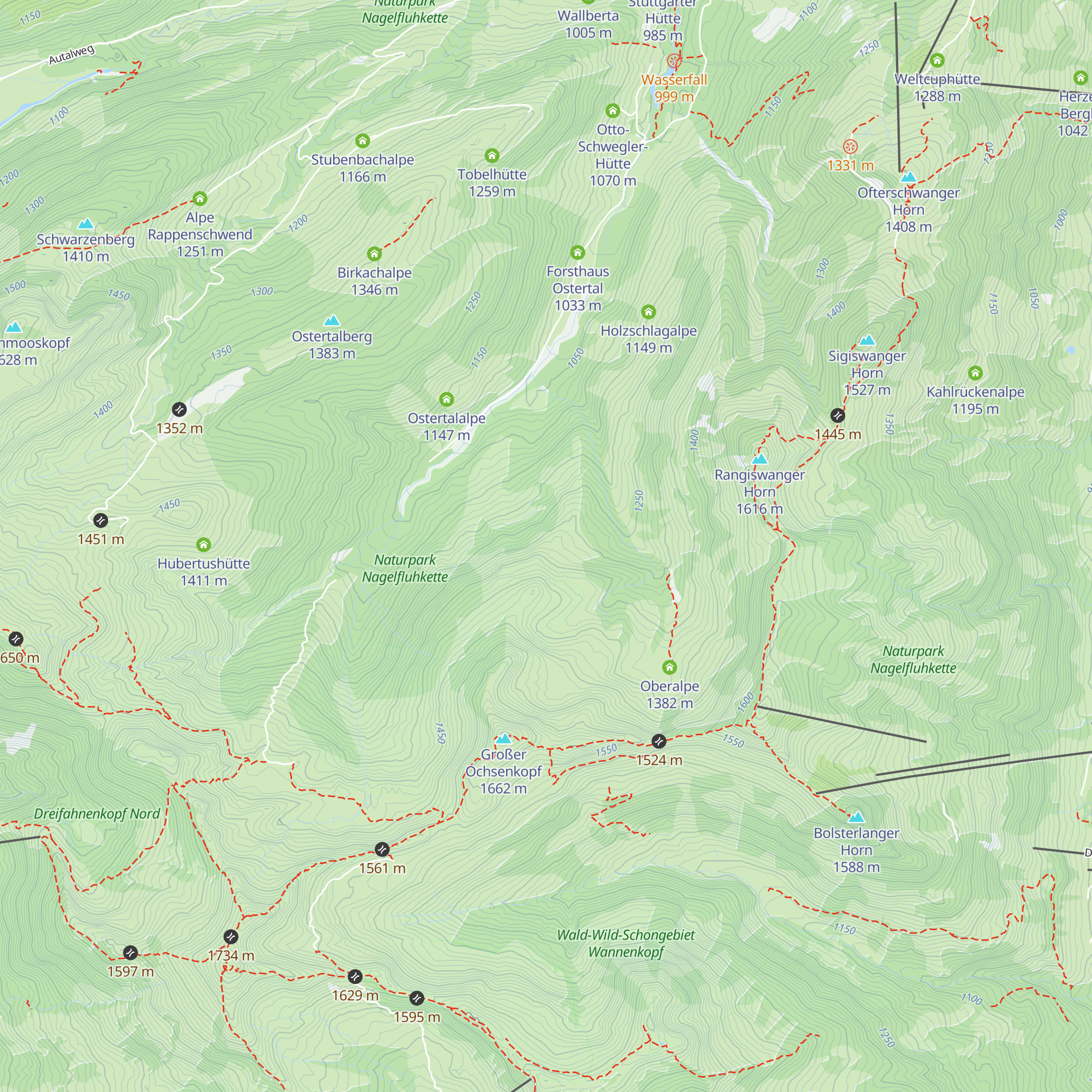 Mitteralpe map