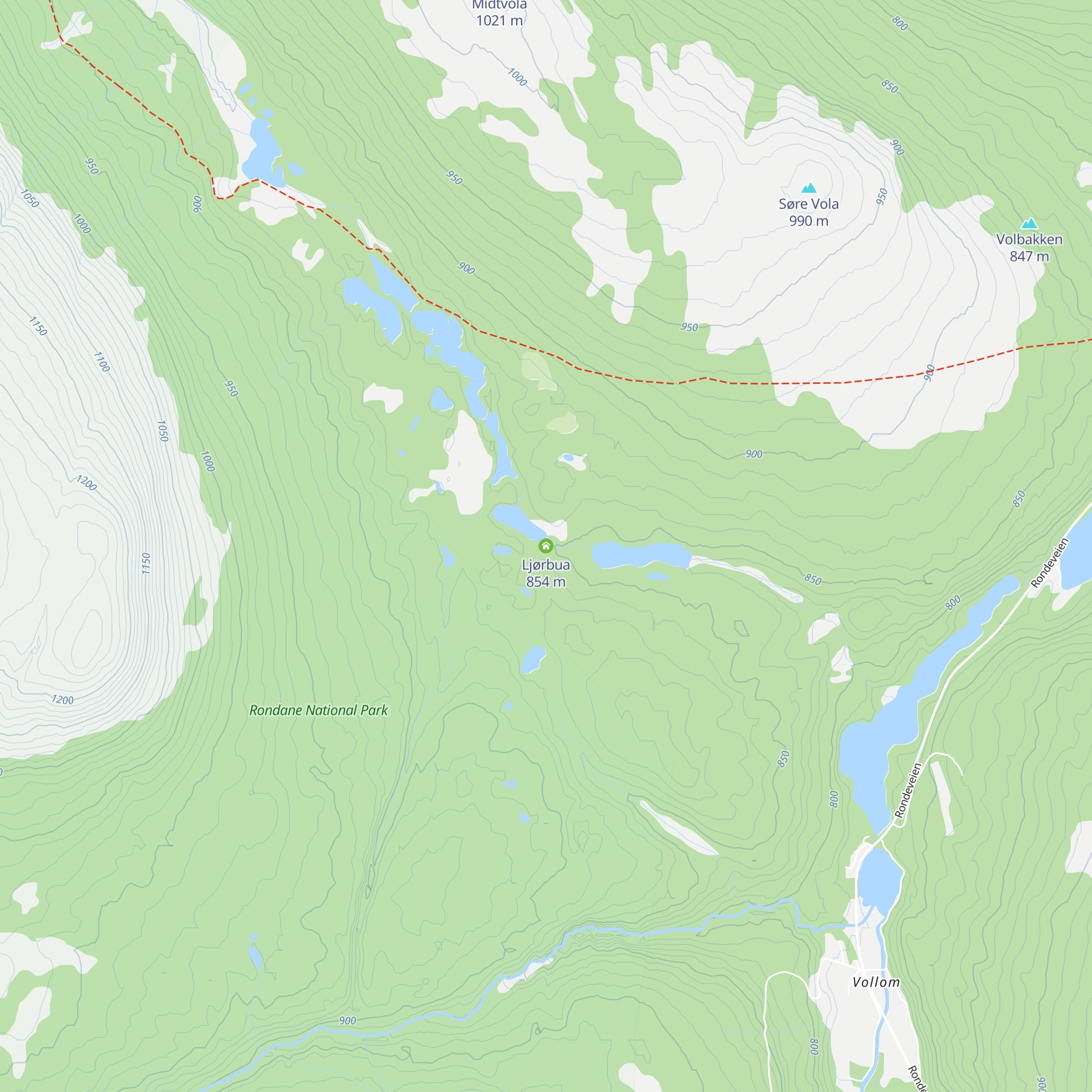 Ljørbua map