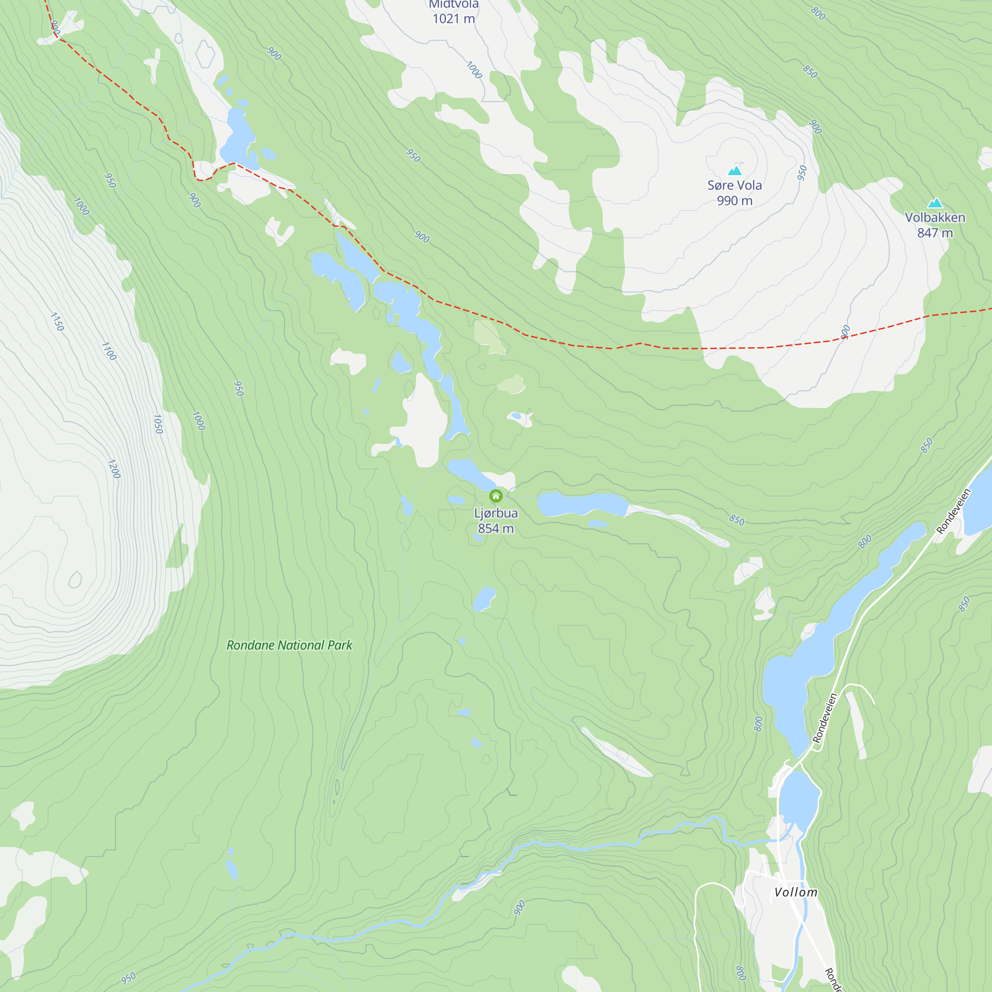 Ljørbua map