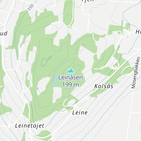 Map of Leinåsen