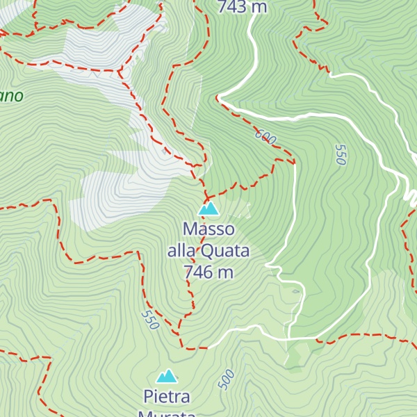 Map of Masso alla Quata