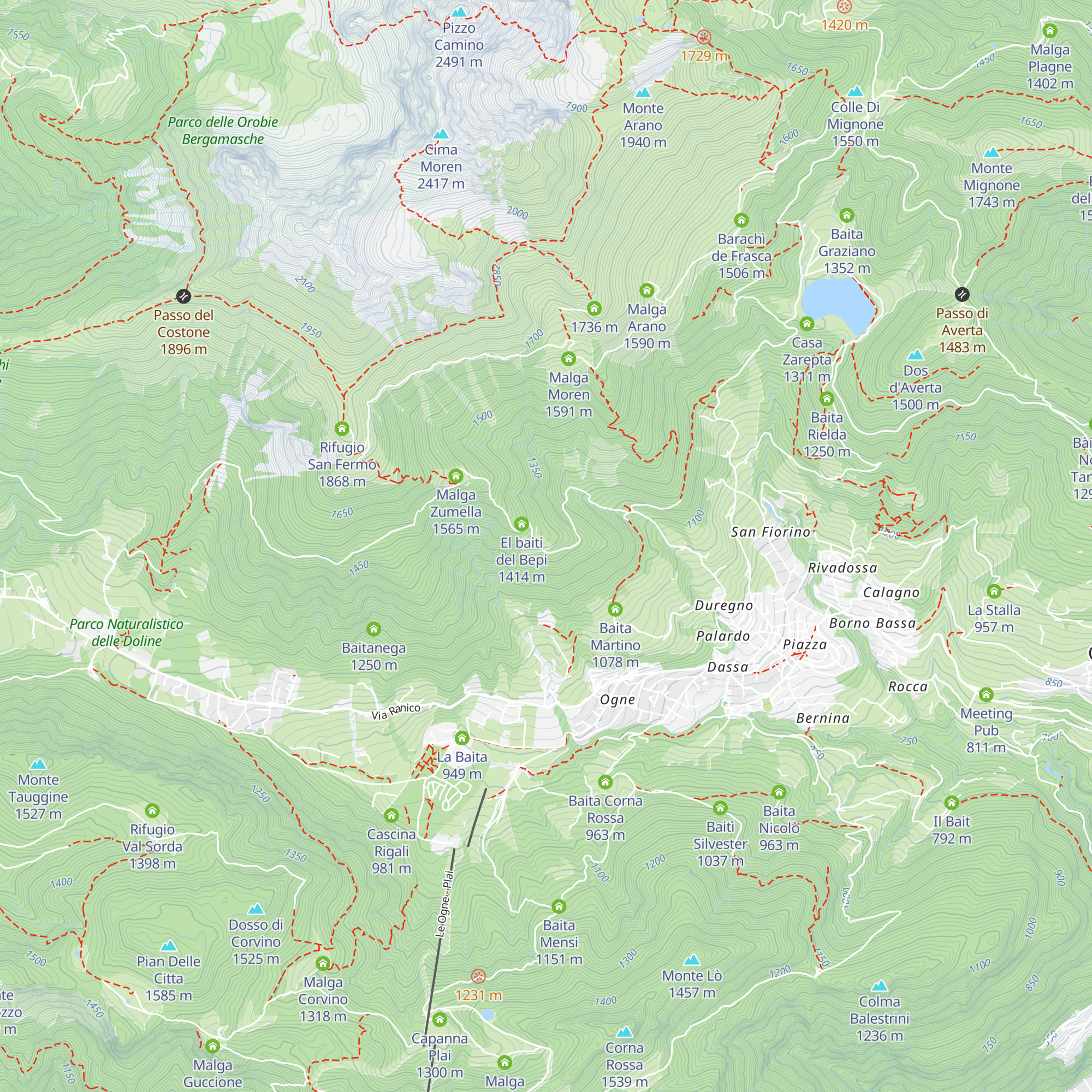 Baita Baisotti map