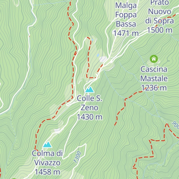 Map of Colle S. Zeno