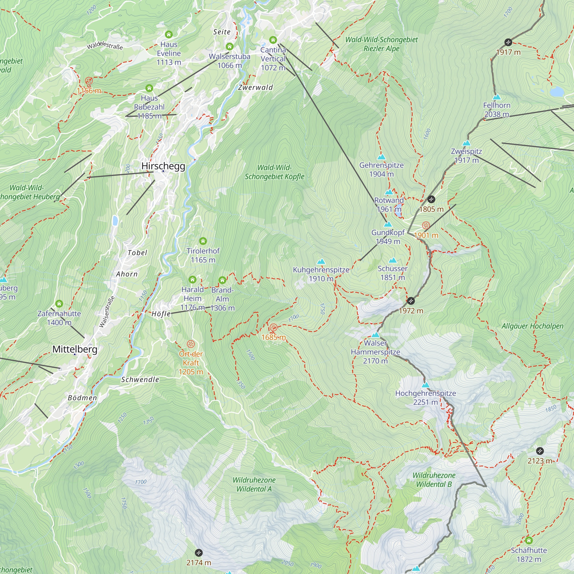 Äußere Kuhgehrenalpe map