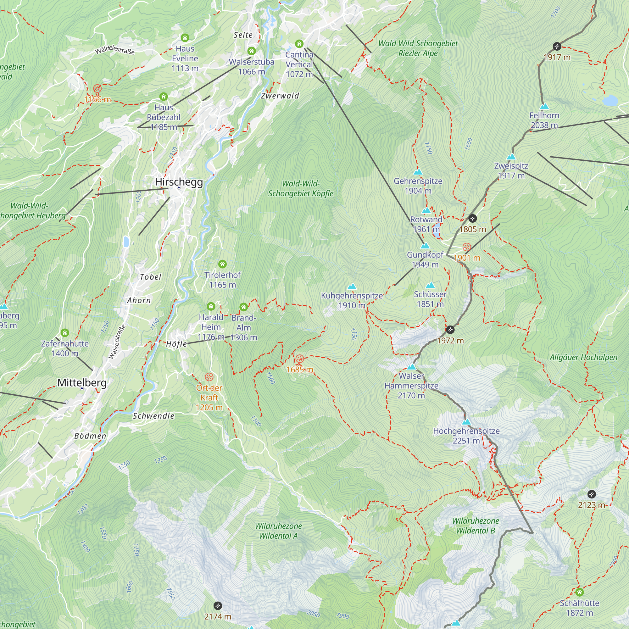 Äußere Kuhgehrenalpe map