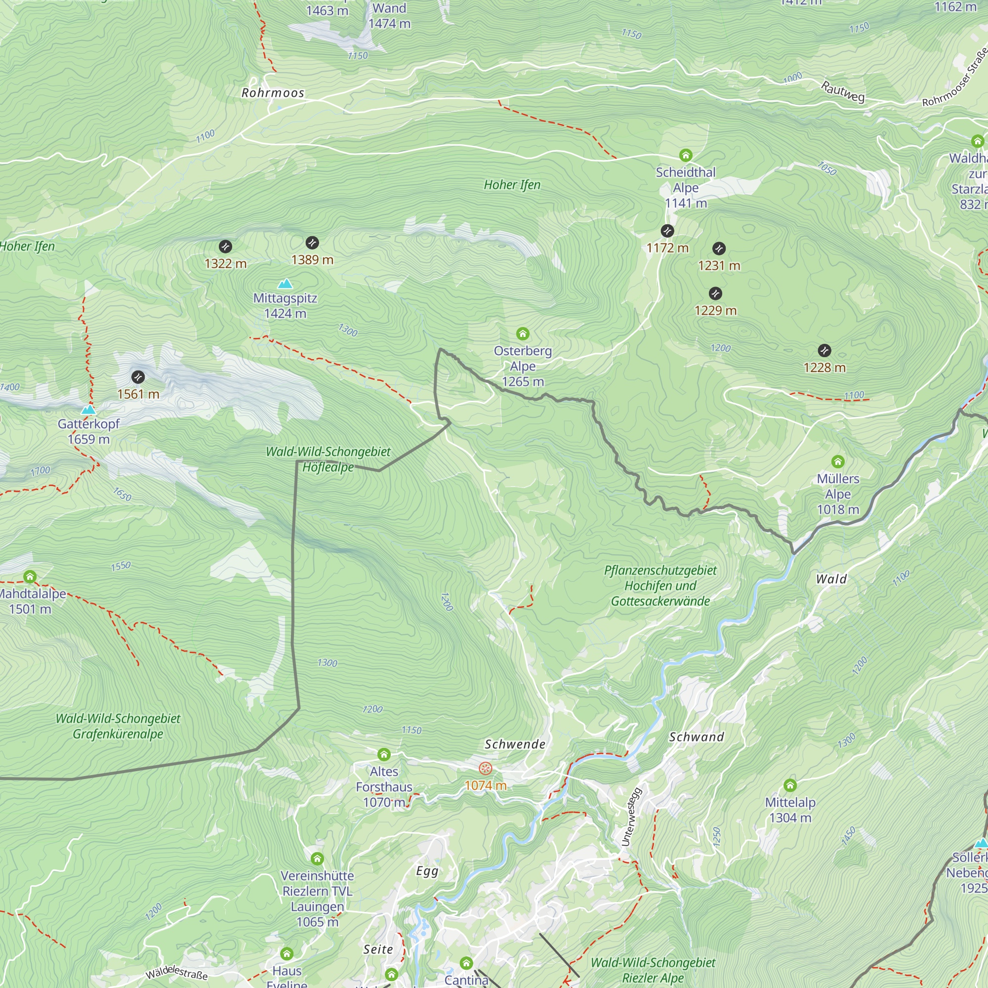 Berghof Felder map