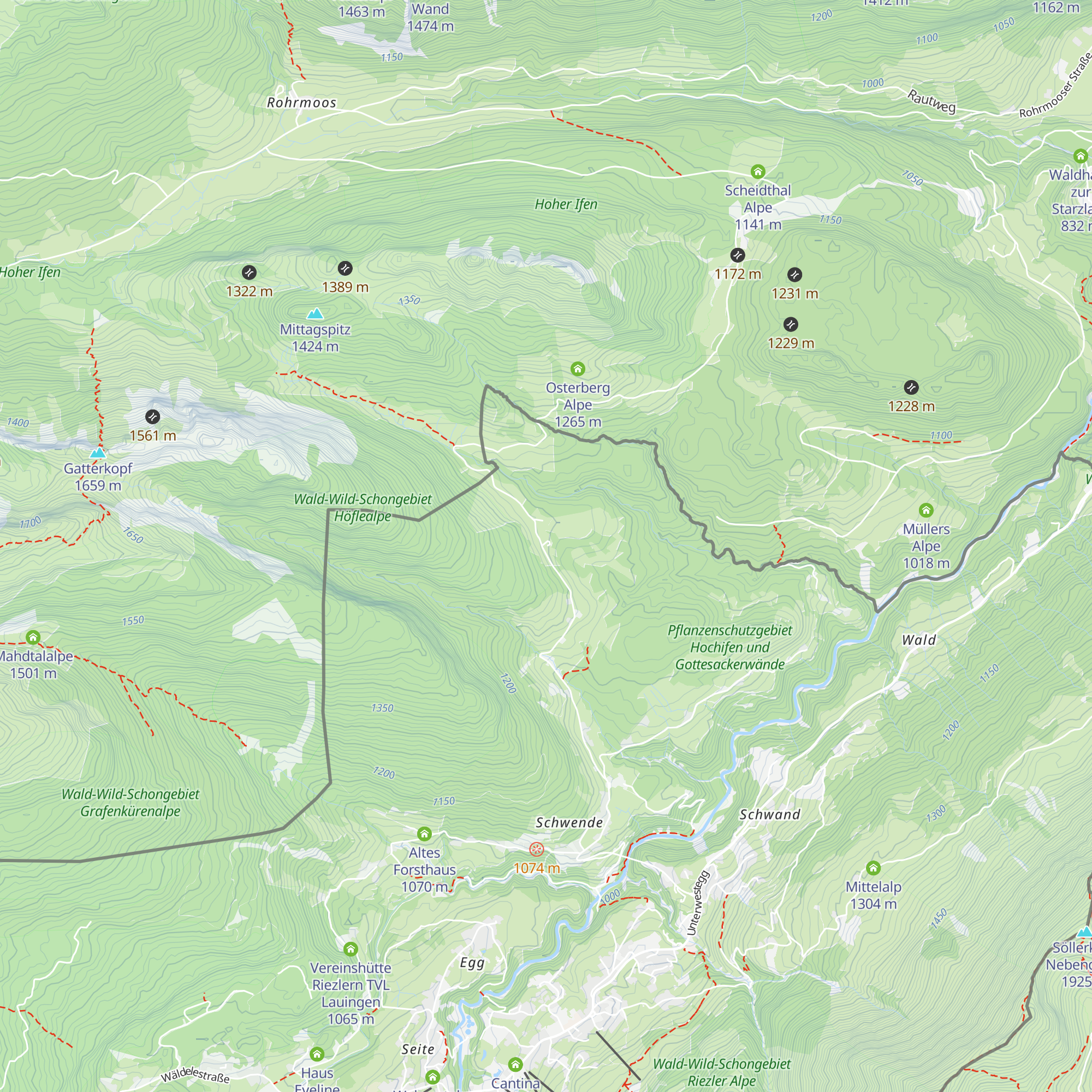 Berghof Felder map