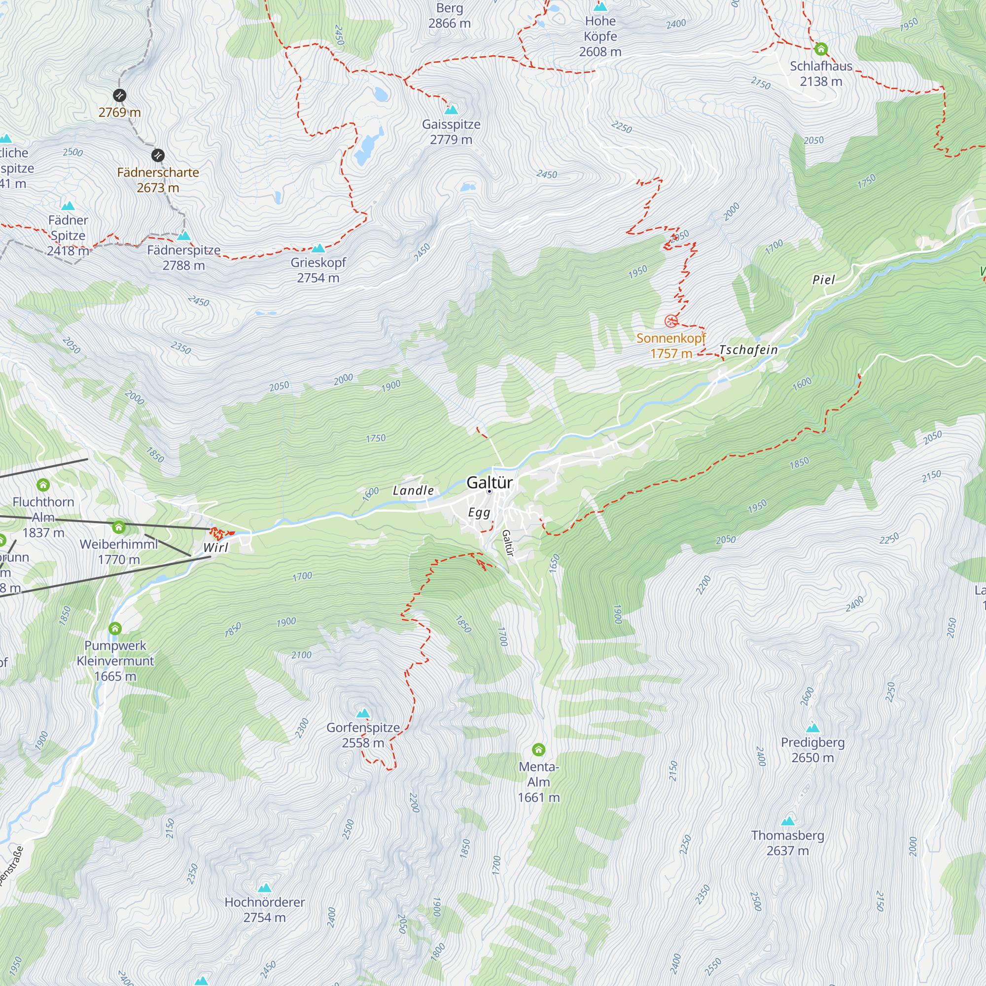 Tourismusverband Infobüro Galtür map