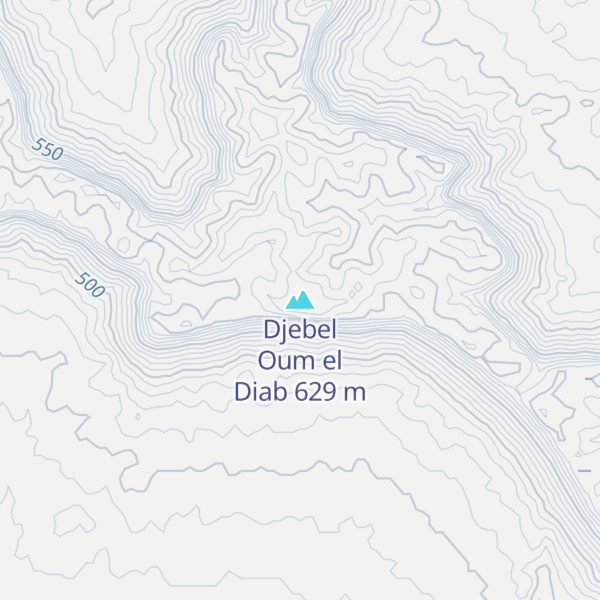 Map of Djebel Oum el Diab