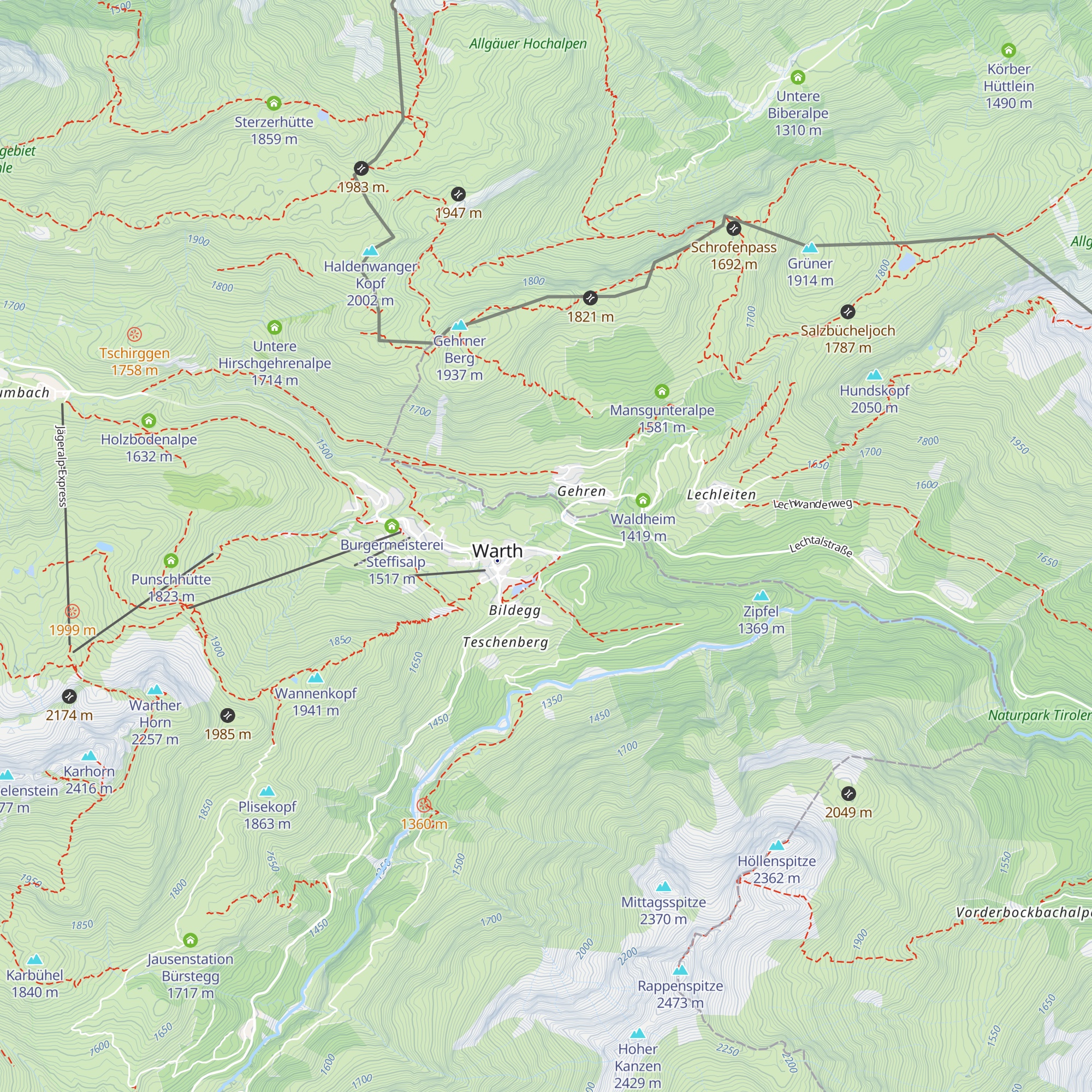 Biberteamhotel map