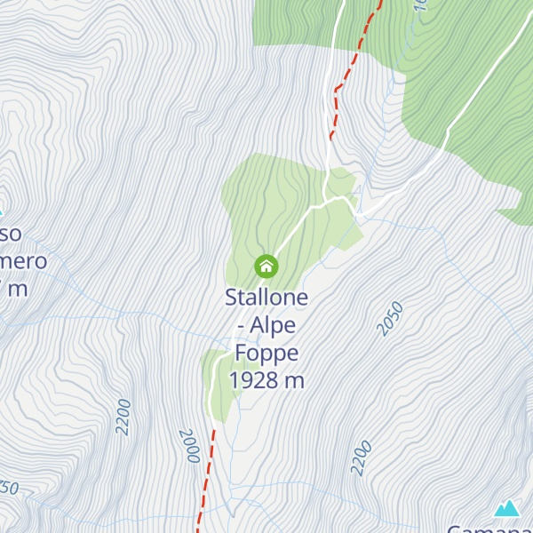 Map of Stallone - Alpe Foppe