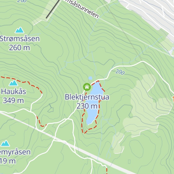 Map of Blektjernstua