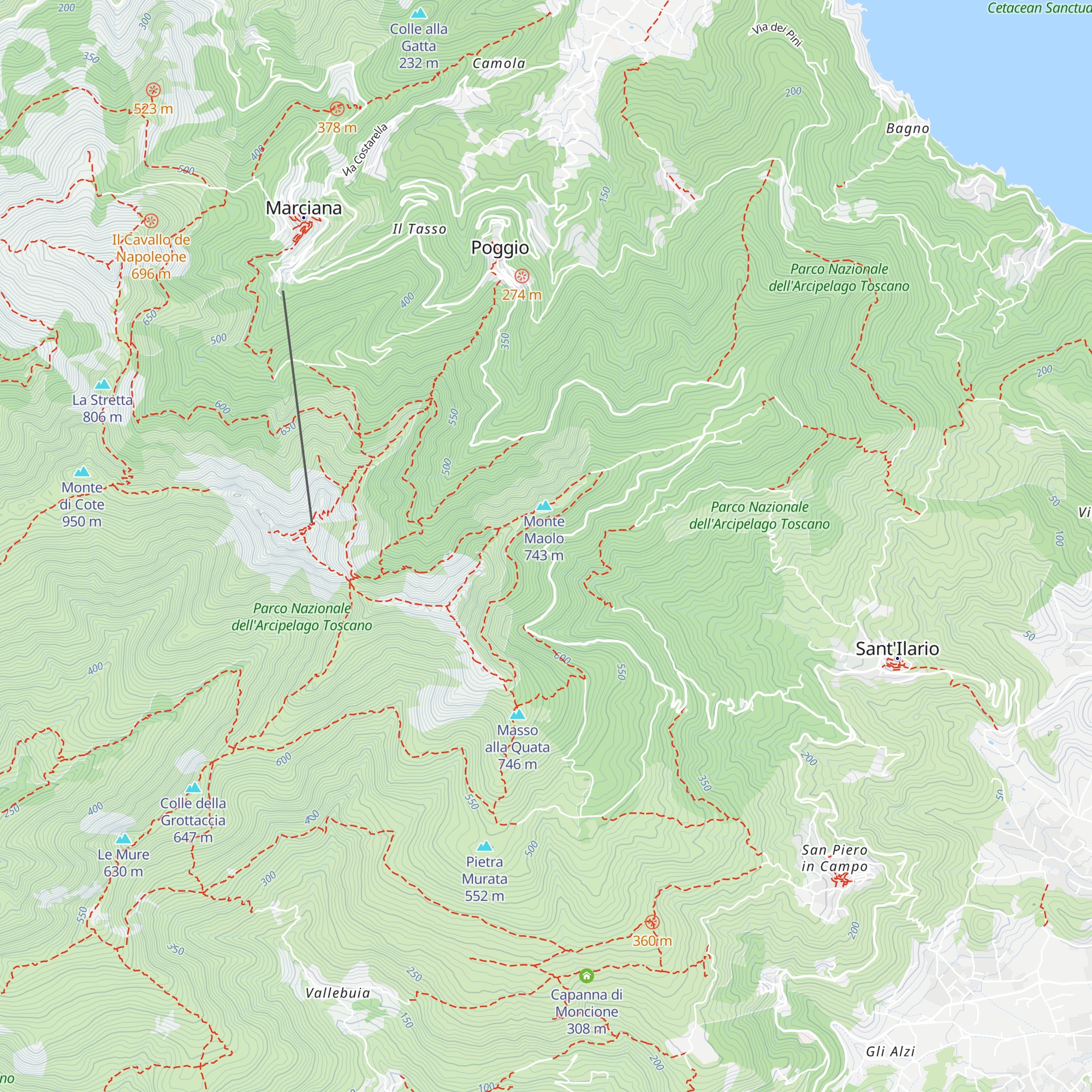 Rifugio di san Francesco map