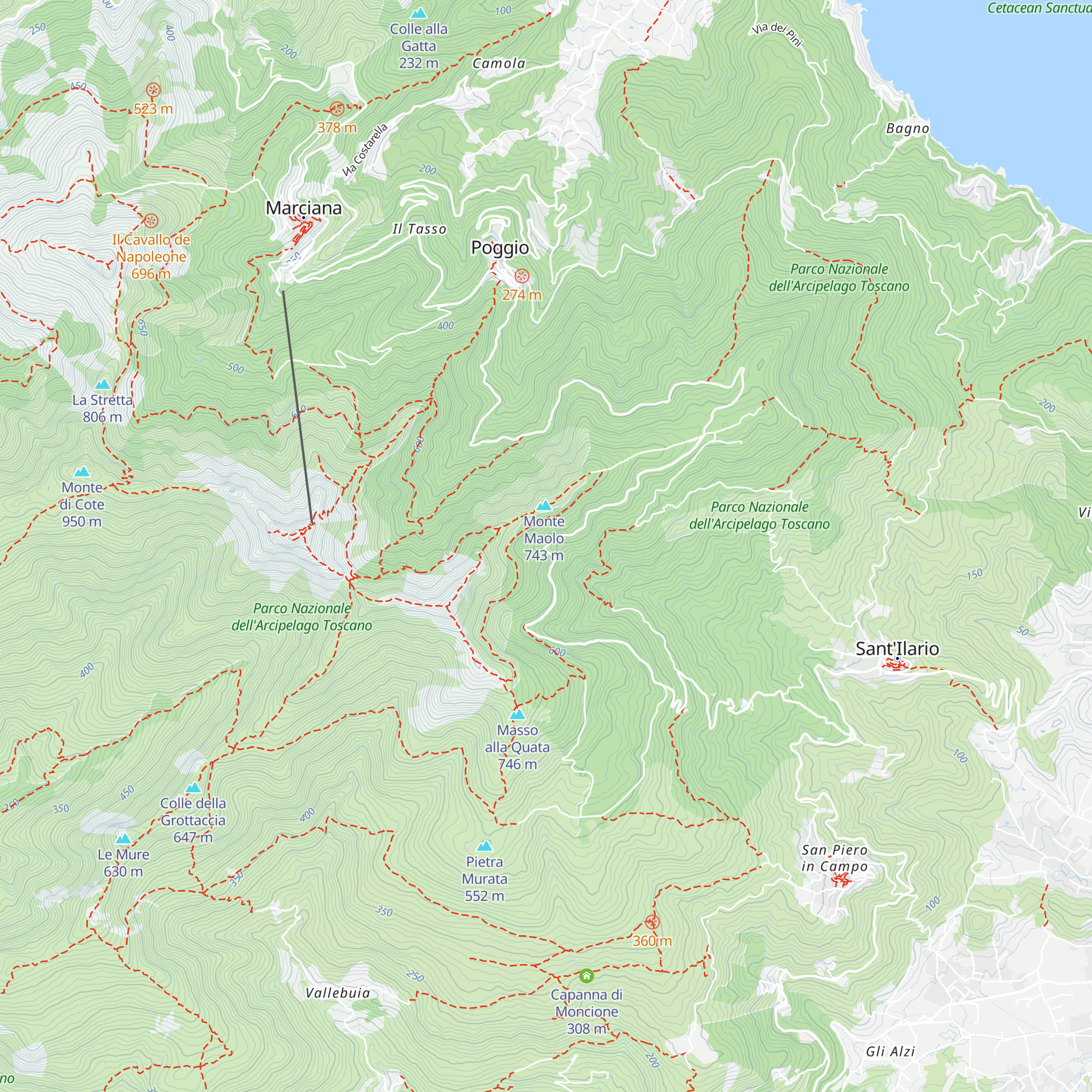 Rifugio di san Francesco map