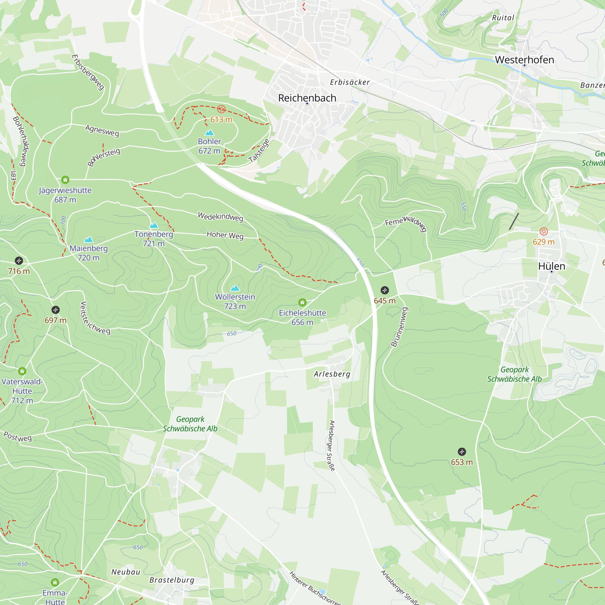 Eicheleshütte map