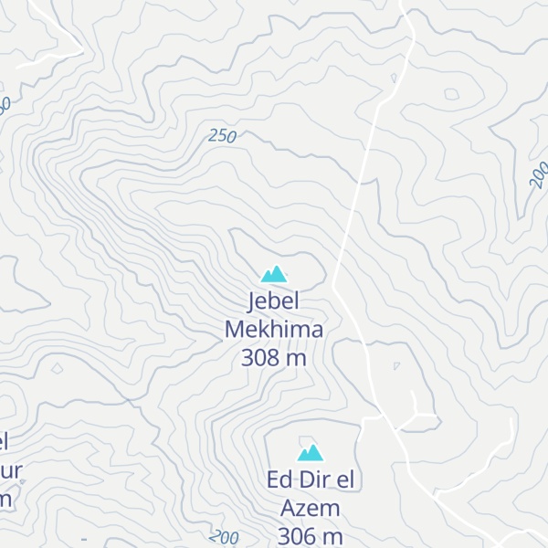 Map of Jebel Mekhima