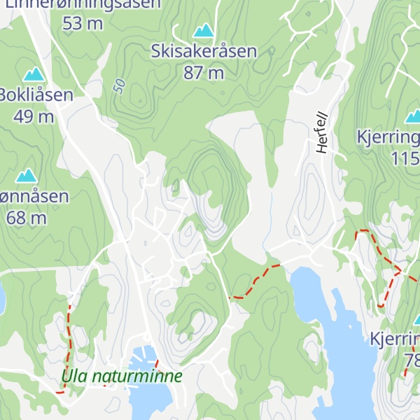 Map of Herfellsteinen
