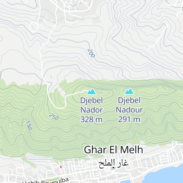 Map of Djebel Nador